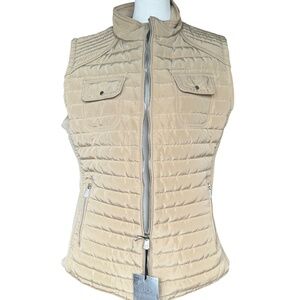 NWT Snobbish Tan Faux Fur Lined Vest Sz XL